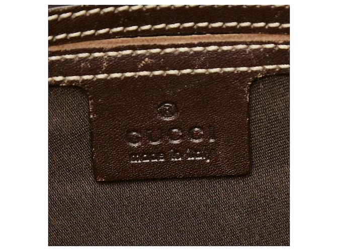Borsa a tracolla Gucci GG Supreme Sherry Line Marrone Beige - vista 5