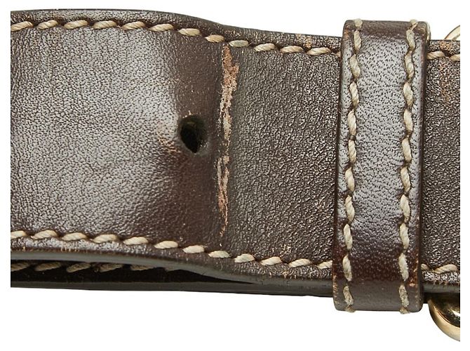 Borsa a tracolla Gucci GG Supreme Sherry Line Marrone Beige - vista 9