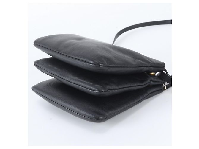 Céline Celine Trio Leder Schultertasche - Ansicht 4