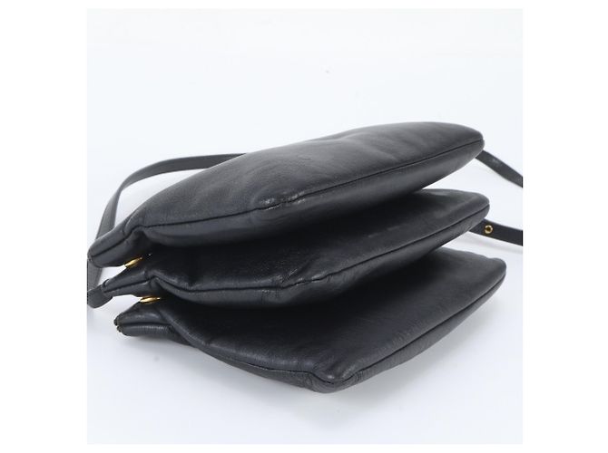 Céline Celine Trio Leder Schultertasche - Ansicht 5