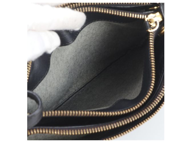 Céline Celine Trio Leder Schultertasche - Ansicht 8