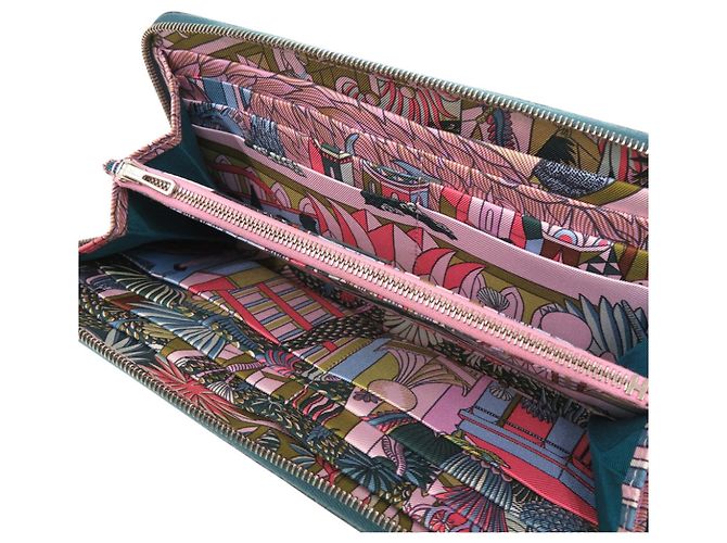 Hermès Azap Long Wallet aus grünem Epsom-Leder - Ansicht 4