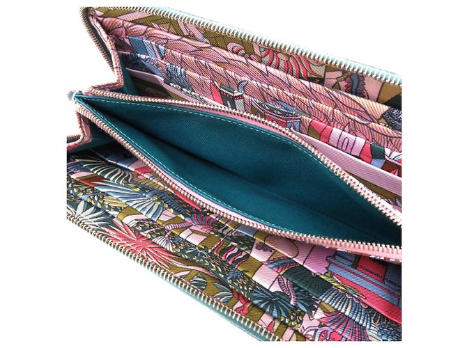 Hermès Azap Long Wallet aus grünem Epsom-Leder - Ansicht 5