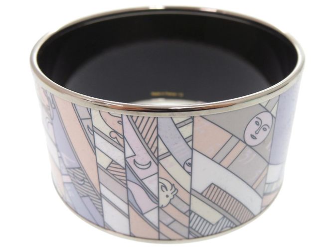 Hermès Pulsera Hermes Email TGM Rosa Azul Púrpura - vista 3