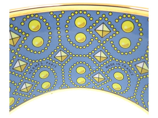 Hermès Hermes EMAGLE GM Collier de Chiens Bangle Rose Bleu Jaune - vue 4