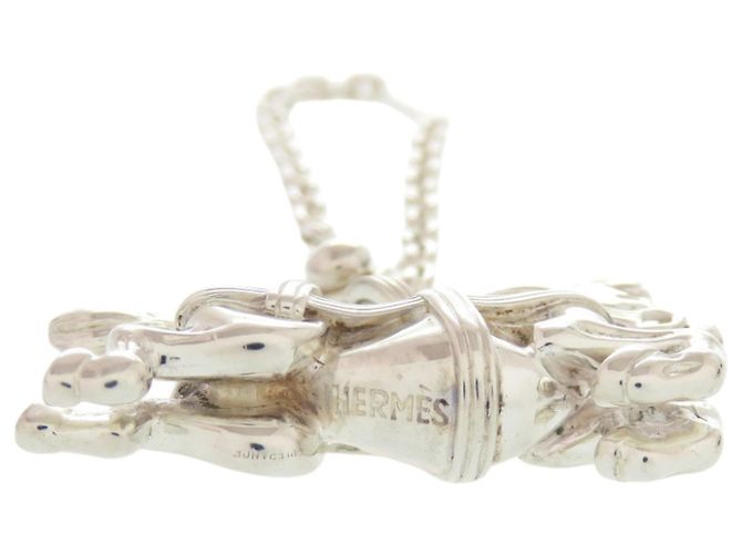 Hermès Portachiavi Charm Cavallo Hermes Cheval in Argento Sterling 925 - vista 3
