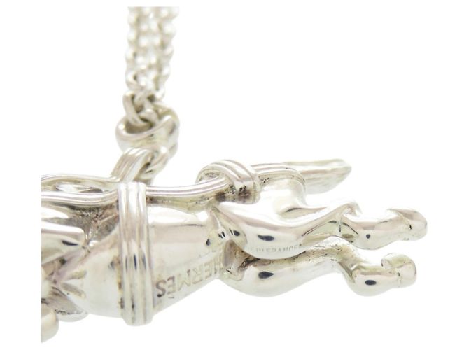 Hermès Portachiavi Charm Cavallo Hermes Cheval in Argento Sterling 925 - vista 5