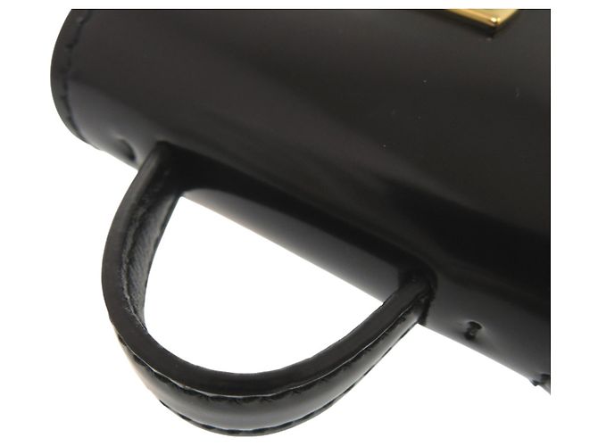 Mini borsa a tracolla Salvatore Ferragamo Gancini con catena Nero - vista 6