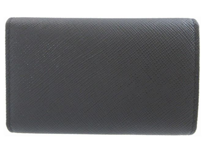 Prada Saffiano Leder Schlüsselcase Schwarz - Ansicht 2