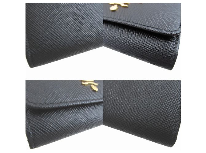 Prada Saffiano Leder Schlüsselcase Schwarz - Ansicht 5