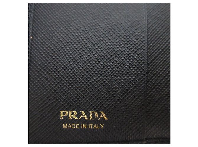 Prada Saffiano Leder Schlüsselcase Schwarz - Ansicht 6