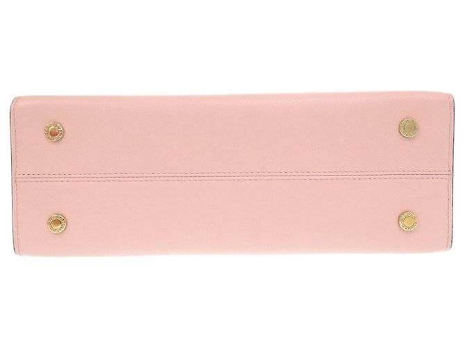 Bulgari Bvlgari Alba Leder Handtasche Rosa Pink - Ansicht 4