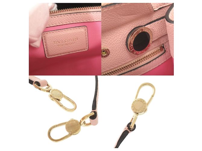 Bulgari Bvlgari Alba Leder Handtasche Rosa Pink - Ansicht 9