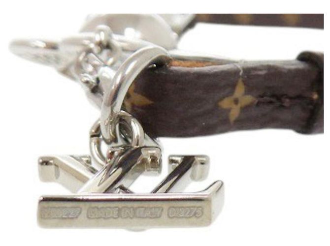 Portachiavi Louis Vuitton Mini Vivienne Strass Marrone Argento - vista 7