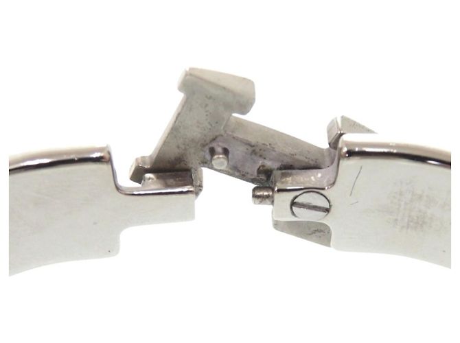 Hermès Click H PM Armreif Silber Pink - Ansicht 4