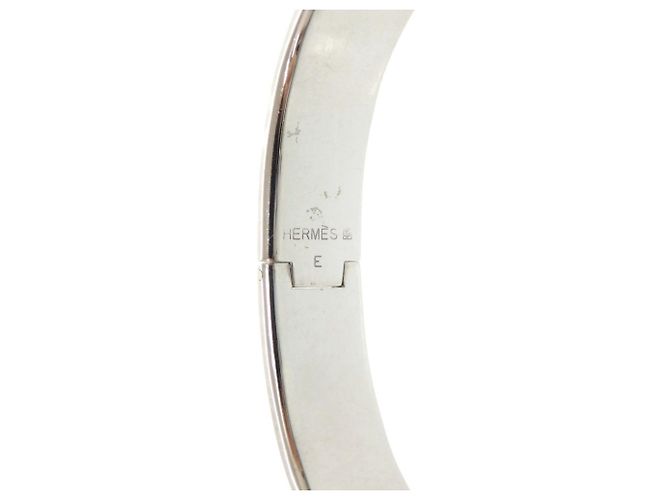 Hermès Click H PM Armreif Silber Pink - Ansicht 5