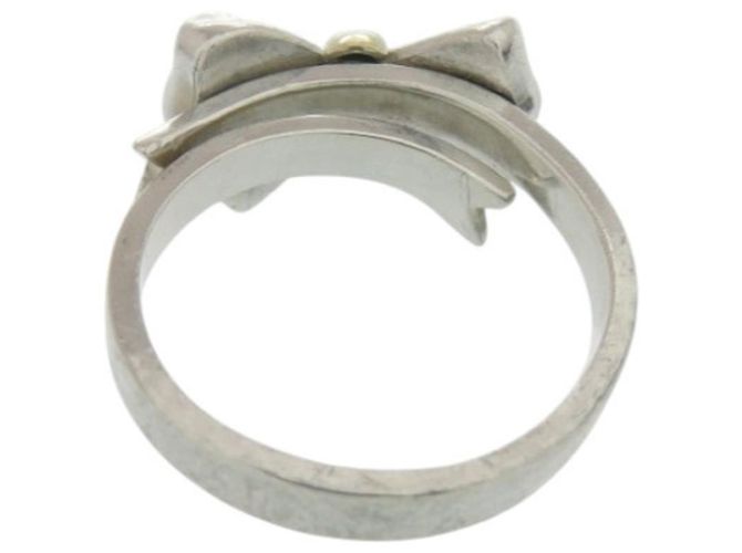 Tiffany & Co. Ring mit Schleifenmotiv aus 925 Sterling Silber Golden - Ansicht 2
