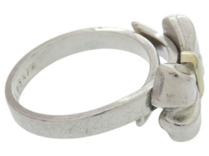 Tiffany & Co. Ring mit Schleifenmotiv aus 925 Sterling Silber Golden - Ansicht 4