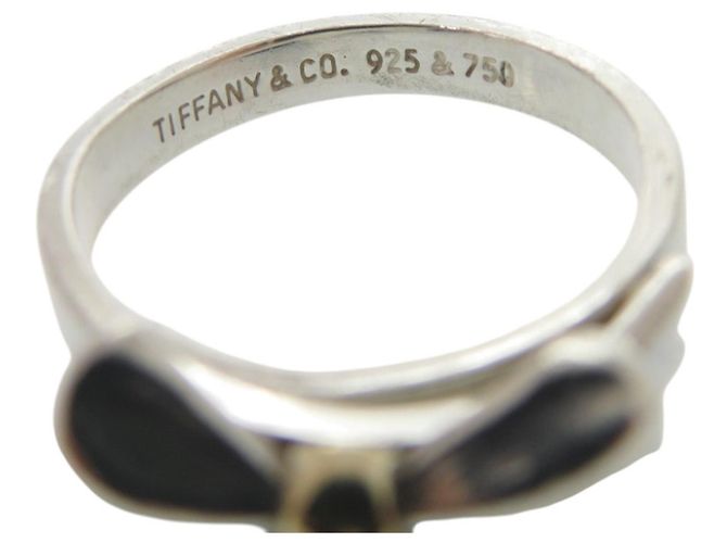 Tiffany & Co. Ring mit Schleifenmotiv aus 925 Sterling Silber Golden - Ansicht 5