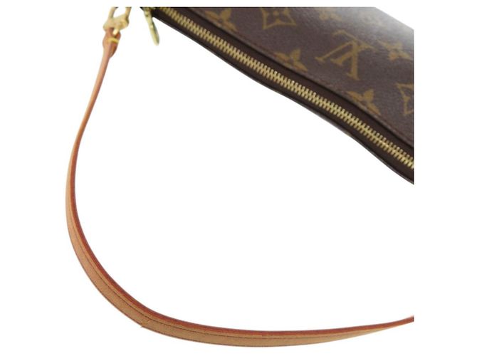 Borsa Louis Vuitton Pochette Accessoires Monogram Marrone Monogramma - vista 7