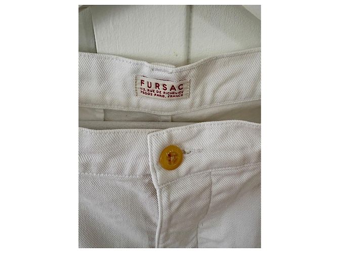 Autre Marque Fursac Baumwollhose weiß Größe 42 - Ansicht 4
