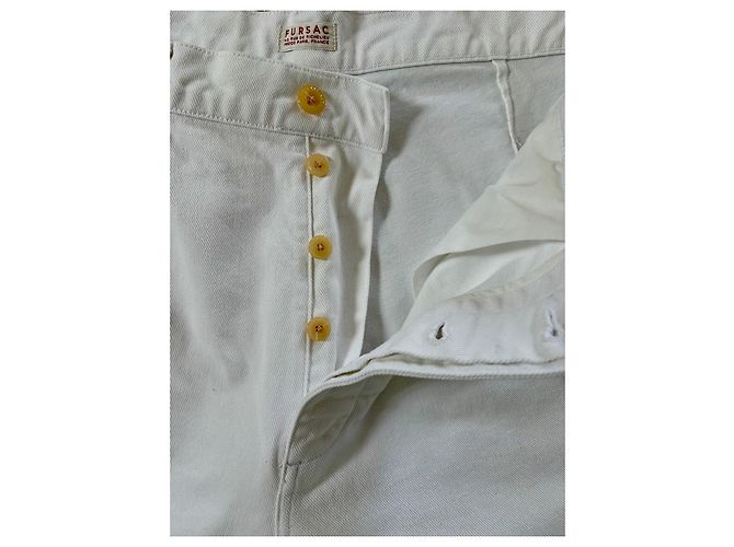 Autre Marque Fursac Baumwollhose weiß Größe 42 - Ansicht 8