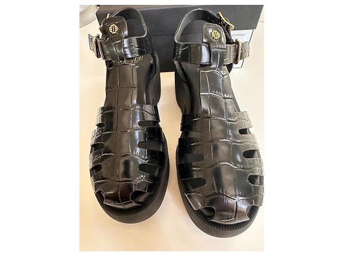 Sandali con platform nero Maje - vista 2