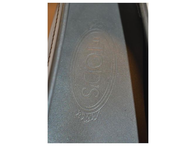 Mocassini Tod's Gommino in pelle argento - vista 2