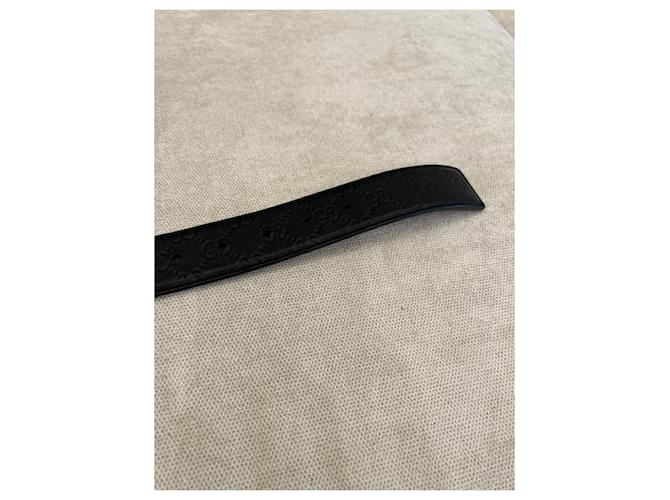 Gucci Interlocking G Ledergürtel Schwarz - Ansicht 6