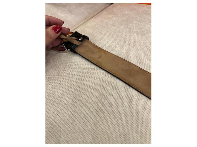 Gucci Interlocking G Ledergürtel Schwarz - Ansicht 8