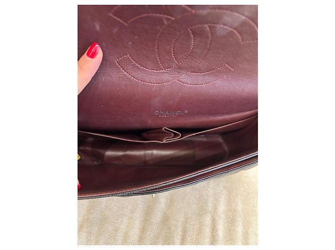 Timeless Borsa flap classica Chanel in pelle caviar nera Nero - vista 4