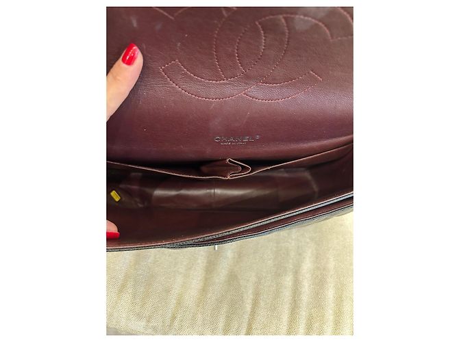 Timeless Borsa flap classica Chanel in pelle caviar nera Nero - vista 5