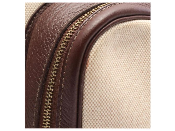 Hermès Borsa Victoria Ecru Hermes Marrone Crudo - vista 5