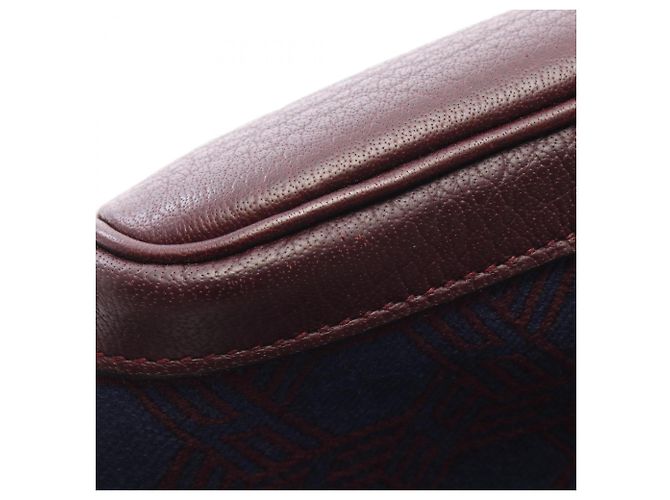 Hermès Borsa Tote Hermes Garden Party PM Bordò Blu navy - vista 7