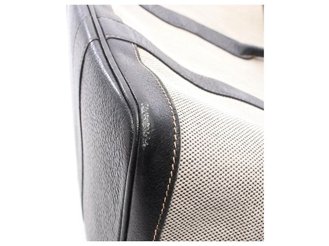 Hermès Borsa Tote Hermes Garden Party PM Marrone Nero - vista 11