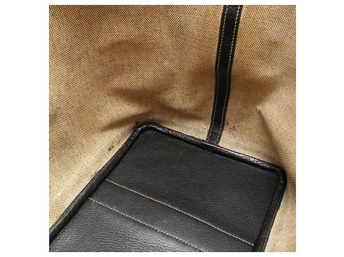 Hermès Borsa Tote Hermes Garden Party PM Marrone Nero - vista 6