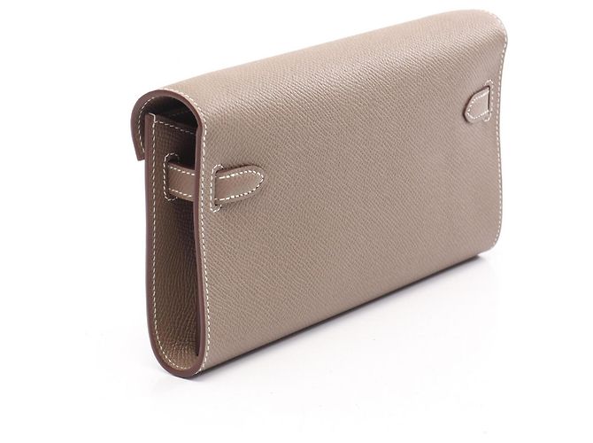 Hermès Borsa a Spalla Kelly To Go Hermes Marrone Taupe - vista 2