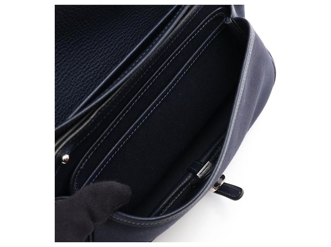Borsa a tracolla Hermès Sac Colorado PM Blue Indigo Blu navy - vista 3
