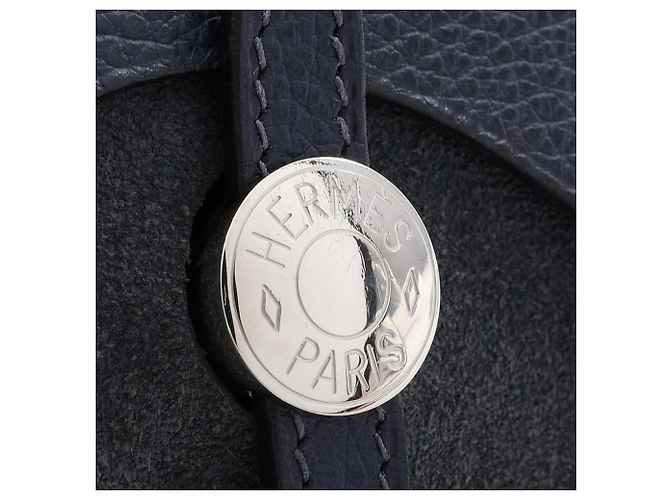 Borsa a tracolla Hermès Sac Colorado PM Blue Indigo Blu navy - vista 8