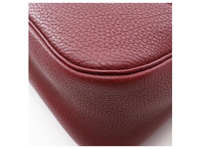 Hermès Bolsa de Ombro Hermes Trim 31 Bordeaux Vermelho - vista 6