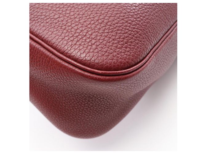 Hermès Bolsa de Ombro Hermes Trim 31 Bordeaux Vermelho - vista 7