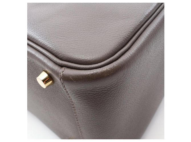 Hermès Borsa a tracolla Hermes Lindy 26 Etoupe Marrone Grigio - vista 10