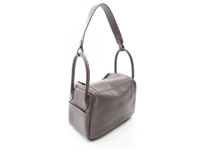 Hermès Borsa a tracolla Hermes Lindy 26 Etoupe Marrone Grigio - vista 2
