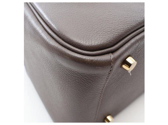 Hermès Borsa a tracolla Hermes Lindy 26 Etoupe Marrone Grigio - vista 9