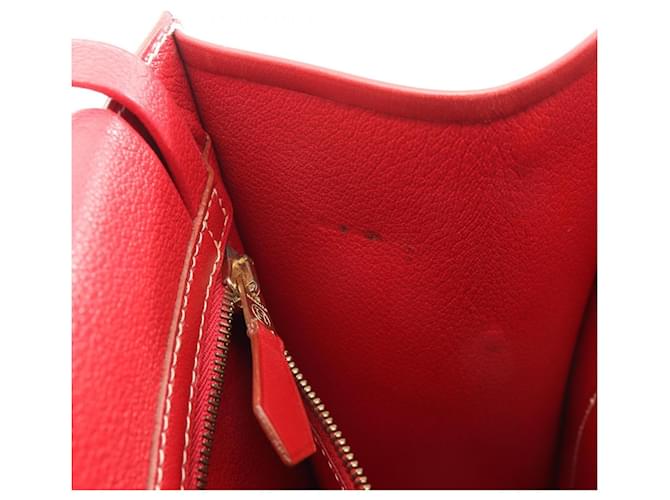 Hermès Borsa Hermes Lucy MM Rosso - vista 12