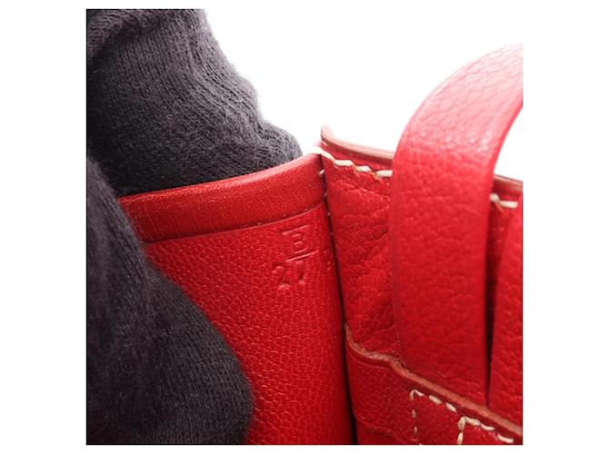 Hermès Borsa Hermes Lucy MM Rosso - vista 5