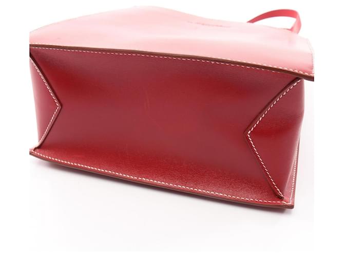 Hermès Borsa Hermes Lucy MM Rosso - vista 6