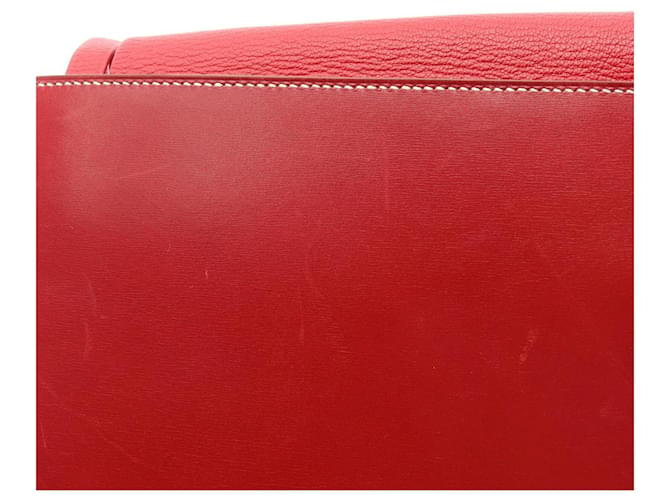 Hermès Borsa Hermes Lucy MM Rosso - vista 9