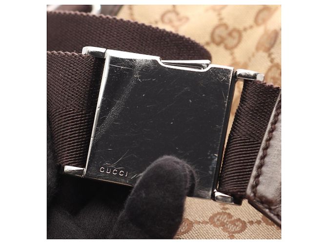 Gucci GG Canvas Gürteltasche/Handtasche Braun Beige - Ansicht 10