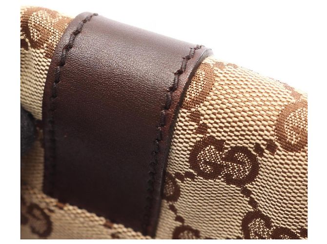 Gucci GG Canvas Gürteltasche/Handtasche Braun Beige - Ansicht 7